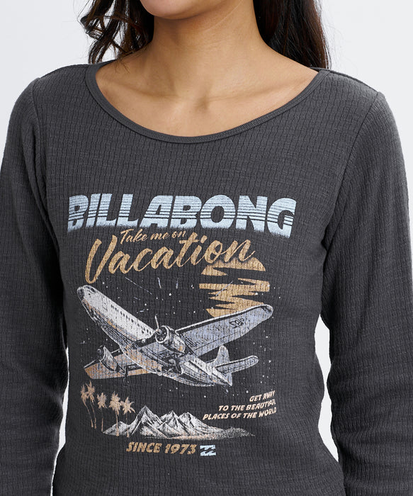BILLABONG ウィメンズ GRAPHIC BABY FIT LS TEE ロンT 【2026年秋冬モデル】 OFB / M