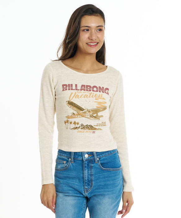 BILLABONG ウィメンズ GRAPHIC LS TEE ロンT 【BABY FIT】【2026年秋冬モデル】