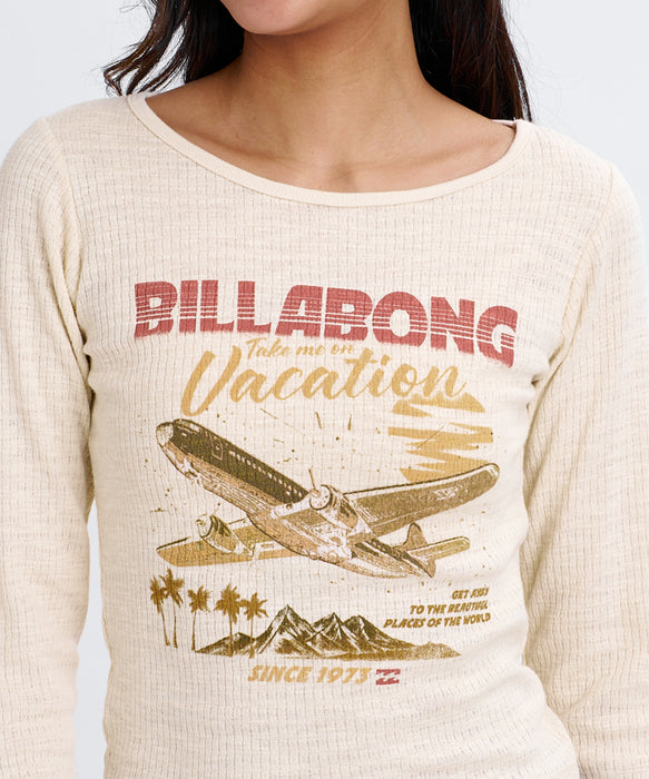 BILLABONG ウィメンズ GRAPHIC LS TEE ロンT 【BABY FIT】【2026年秋冬モデル】