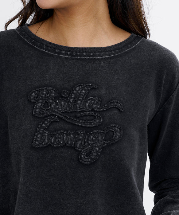 BILLABONG ウィメンズ APPLIQUE BABY FIT LS TEE ロンT 【2026年秋冬モデル】 BLK / L