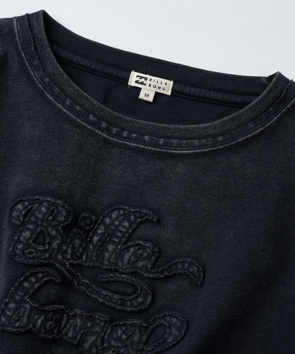 BILLABONG ウィメンズ APPLIQUE BABY FIT LS TEE ロンT 【2026年秋冬モデル】 BLK / L