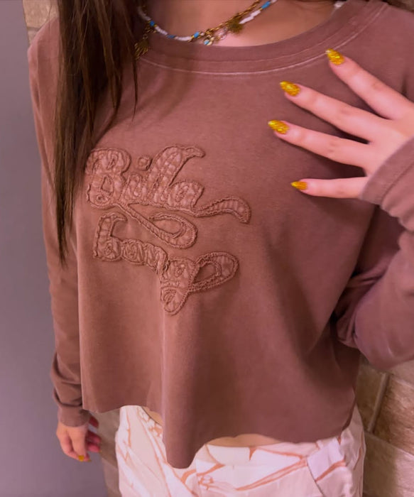 BILLABONG ウィメンズ APPLIQUE LS TEE ロンT 【BABY FIT】【2026年秋冬モデル】