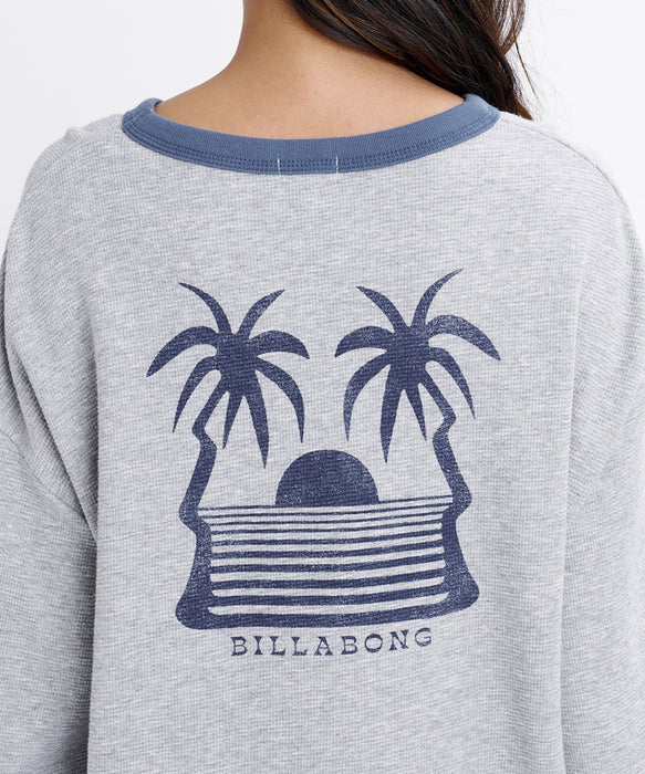BILLABONG ウィメンズ SURF CAMP LE SURF LE LOVE LS TEE ロンT 【2026年秋冬モデル】 GRH / L