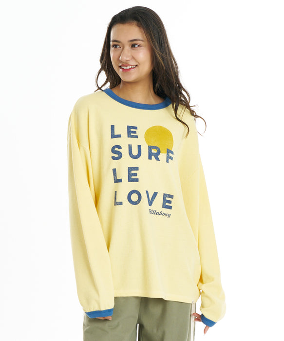 BILLABONG ウィメンズ SURF CAMP LE SURF LE LOVE LS TEE ロンT 【2026年秋冬モデル】 SUD1 / L