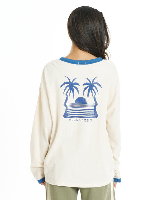 BILLABONG ウィメンズ SURF CAMP LE SURF LE LOVE LS TEE ロンT 【2026年秋冬モデル】 WCP / L