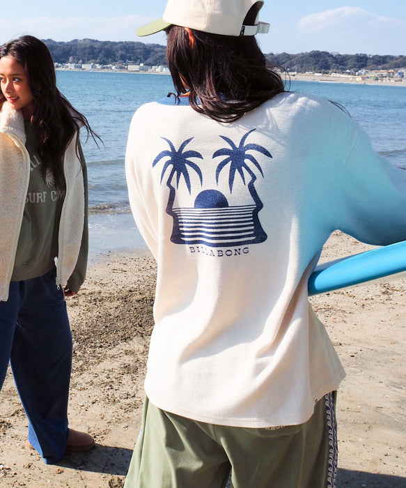 BILLABONG ウィメンズ LE SURF LE LOVE LS TEE ロンT 【SURF CAMP】【調温機能】【LOOSE FIT】【2026年秋冬モデル】