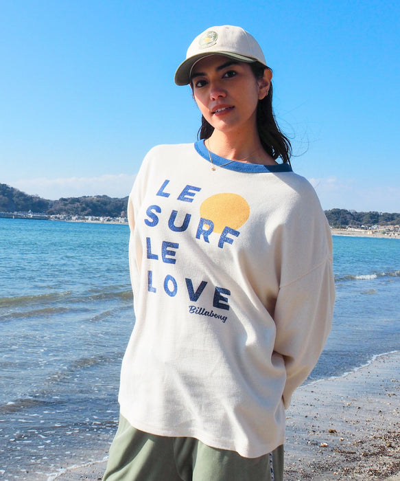 BILLABONG ウィメンズ LE SURF LE LOVE LS TEE ロンT 【SURF CAMP】【調温機能】【LOOSE FIT】【2026年秋冬モデル】