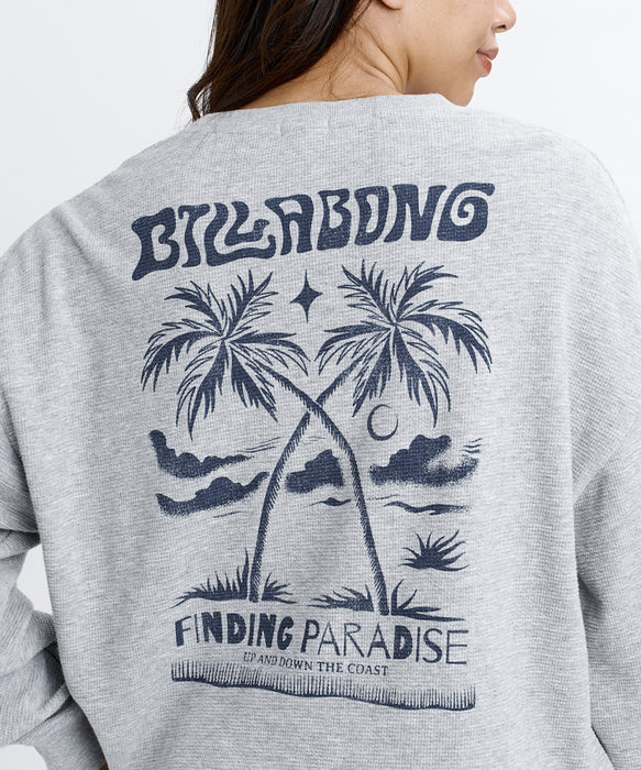 BILLABONG ウィメンズ SURF CAMP SUNSETS LE TEE ロンT 【2026年秋冬モデル】 GRH / L
