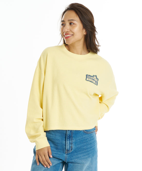 BILLABONG ウィメンズ SURF CAMP SUNSETS LE TEE ロンT 【2026年秋冬モデル】 SUD1 / L