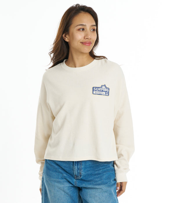 BILLABONG ウィメンズ SURF CAMP SUNSETS LE TEE ロンT 【2026年秋冬モデル】 WCP / L