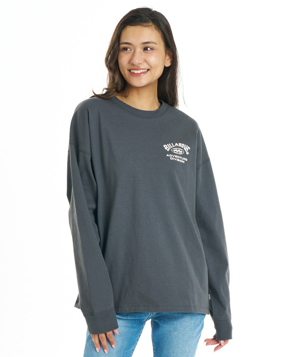BILLABONG ウィメンズ ADIV LOGO WARM LS TEE ロンT 【2026年秋冬モデル】 BSD / L