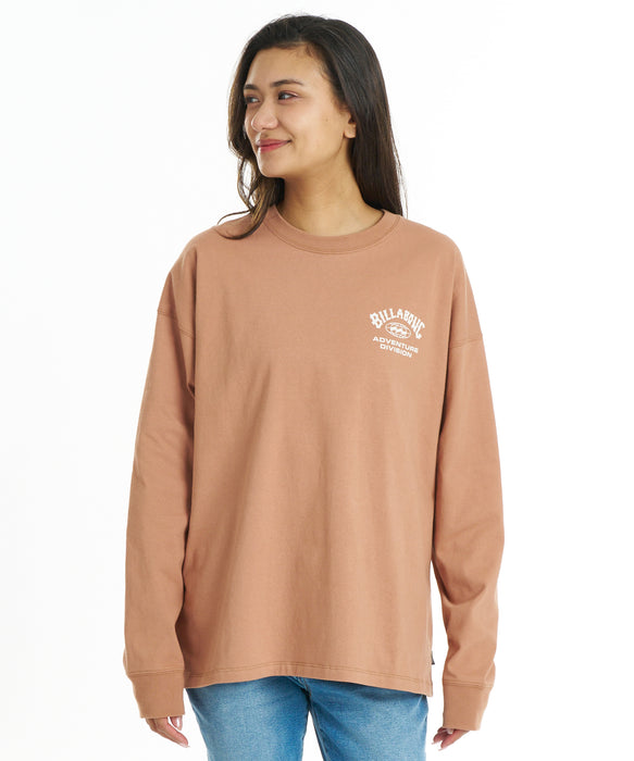 BILLABONG ウィメンズ ADIV LOGO WARM LS TEE ロンT 【2026年秋冬モデル】 SGA / L