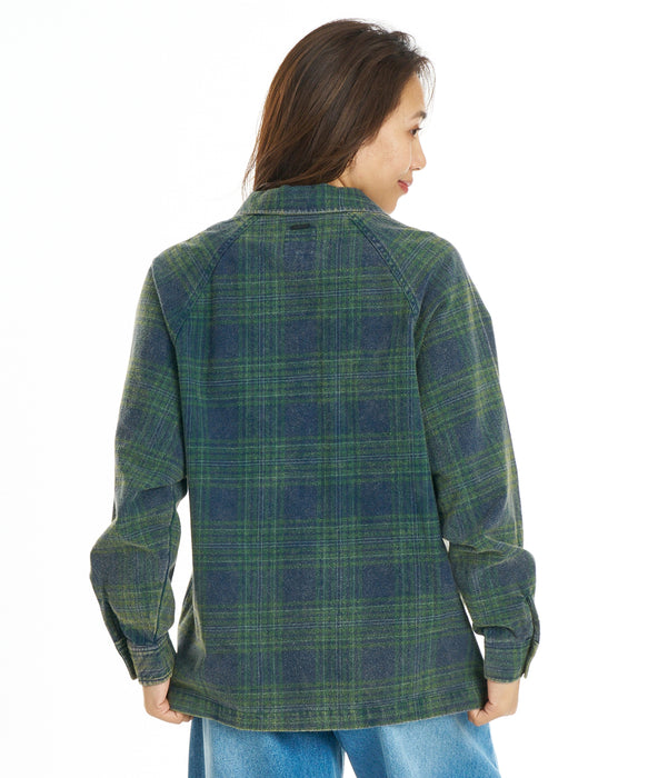 BILLABONG ウィメンズ COASTAL BREEZE LS WVN 長袖シャツ 【2026年秋冬モデル】 NVY / M