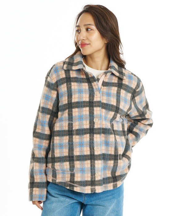 BILLABONG ウィメンズ BREEZY SHERPA SHACKET 長袖シャツ 【2026年秋冬モデル】 BBL / M