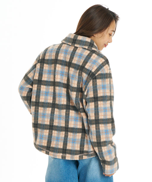 BILLABONG ウィメンズ BREEZY SHERPA SHACKET 長袖シャツ 【2026年秋冬モデル】 BBL / M