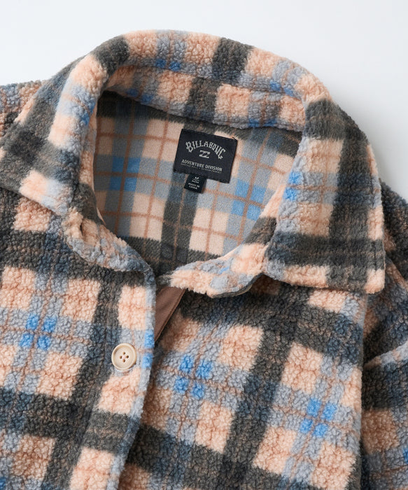 BILLABONG ウィメンズ BREEZY SHERPA SHACKET 長袖シャツ 【2026年秋冬モデル】 BBL / M