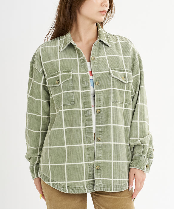 【直営店限定】BILLABONG ウィメンズ FADEAWAY SHACKET 長袖シャツ 【2026年秋冬モデル】