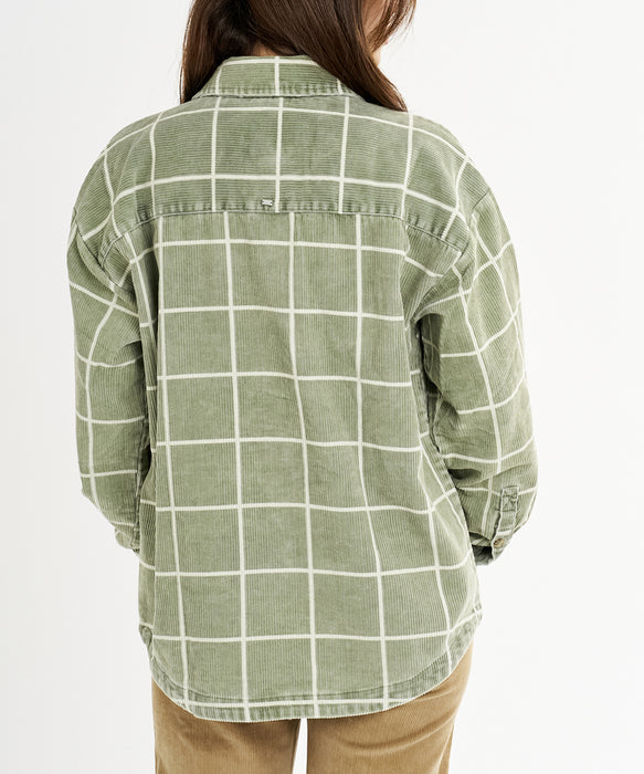 【直営店限定】BILLABONG ウィメンズ FADEAWAY SHACKET 長袖シャツ 【2026年秋冬モデル】