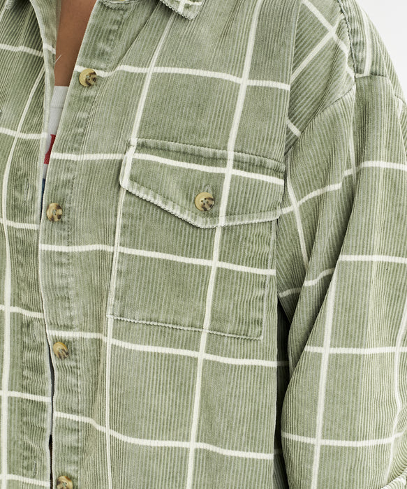 【直営店限定】BILLABONG ウィメンズ FADEAWAY SHACKET 長袖シャツ 【2026年秋冬モデル】