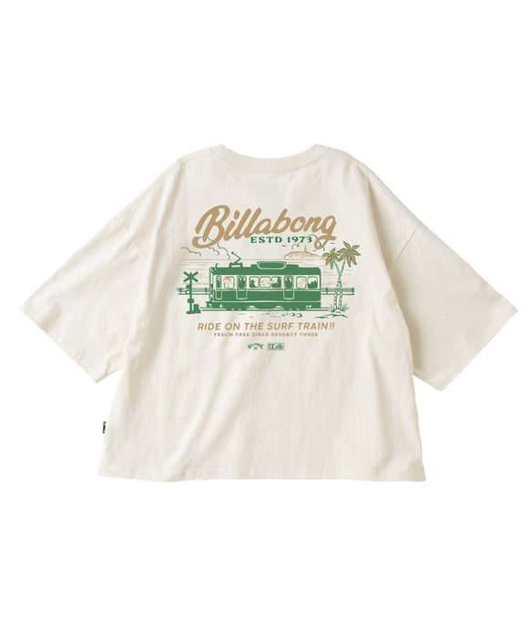 BILLABONG ウィメンズ SURF TRAIN Tシャツ 【江ノ電×BILLABONG】【LOOSE CROPPED】【2026年秋冬モデル】