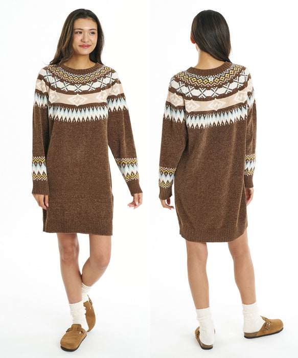 BILLABONG ウィメンズ FAIR ISLE SWEATER ONEPIECE ワンピース 【2026年秋冬モデル】