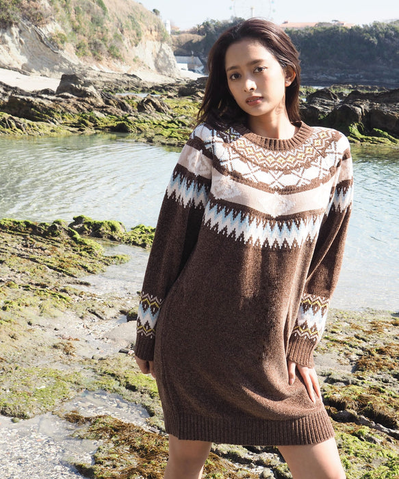 BILLABONG ウィメンズ FAIR ISLE SWEATER ONEPIECE ワンピース 【2026年秋冬モデル】