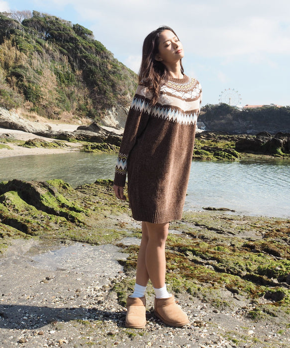 BILLABONG ウィメンズ FAIR ISLE SWEATER ONEPIECE ワンピース 【2026年秋冬モデル】