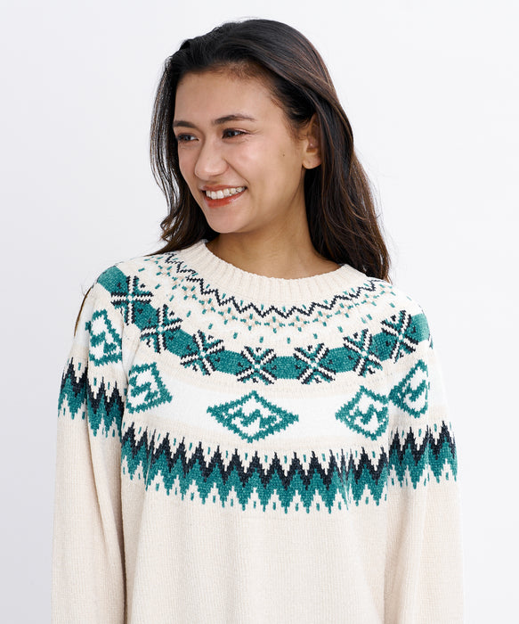 BILLABONG ウィメンズ FAIR ISLE SWEATER ONEPIECE ワンピース 【2026年秋冬モデル】 WCP / L