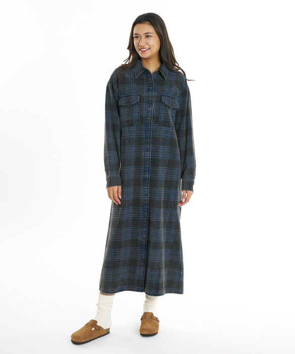 BILLABONG ウィメンズ COASTAL BREEZE SHIRTS ONEPIECE ワンピース 【2026年秋冬モデル】 BRN / M