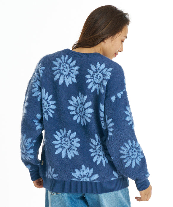 BILLABONG ウィメンズ JACQUARD METALLIC CREW SWEATER セーター 【2026年秋冬モデル】 TRV / L