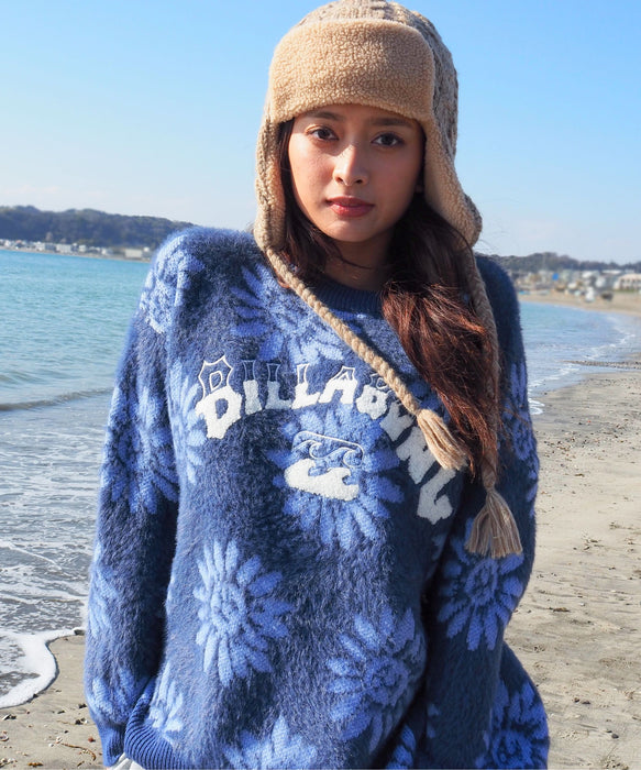 BILLABONG ウィメンズ JACQUARD METALLIC CREW SWEATER セーター 【2026年秋冬モデル】