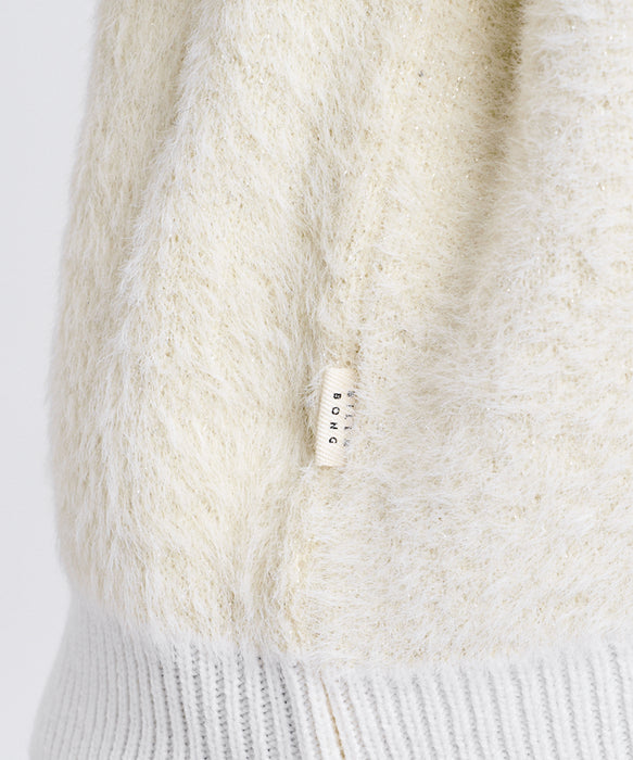 BILLABONG ウィメンズ JACQUARD METALLIC CREW SWEATER セーター 【2026年秋冬モデル】 WHT / L