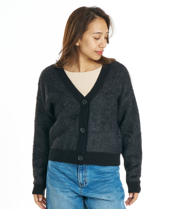 BILLABONG ウィメンズ JACQUARD METALLIC CARDIGAN セーター 【2026年秋冬モデル】 BLK / M