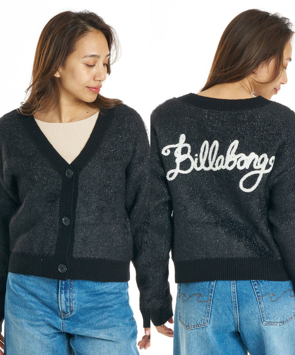 BILLABONG ウィメンズ JACQUARD METALLIC CARDIGAN セーター 【2026年秋冬モデル】