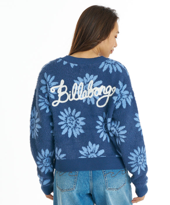 BILLABONG ウィメンズ JACQUARD METALLIC CARDIGAN セーター 【2026年秋冬モデル】 TRV / M