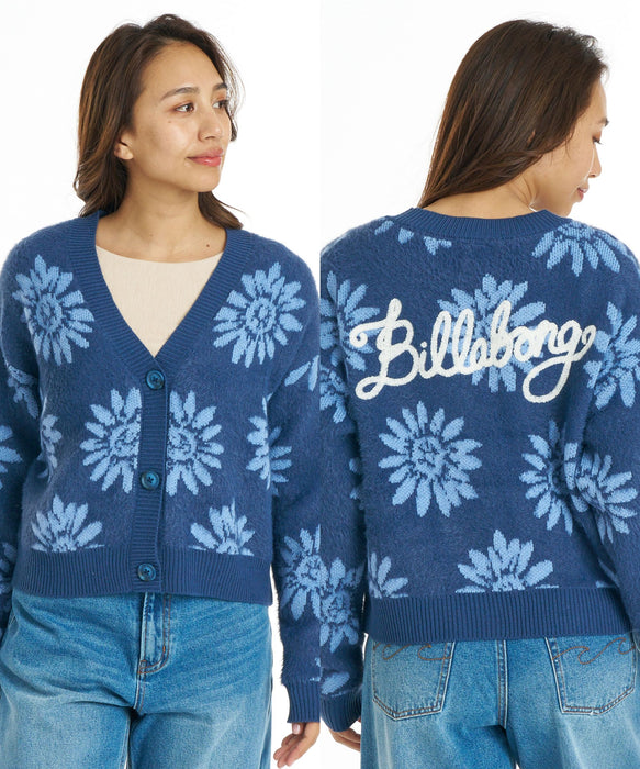 BILLABONG ウィメンズ JACQUARD METALLIC CARDIGAN セーター 【2026年秋冬モデル】