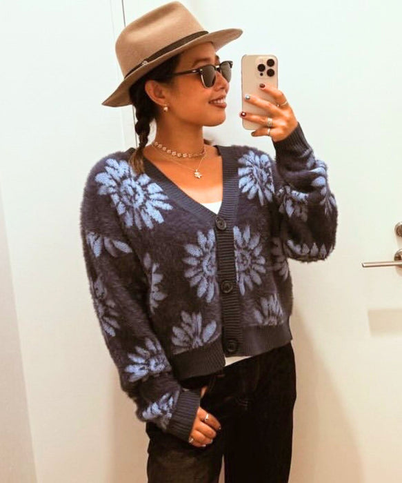 BILLABONG ウィメンズ JACQUARD METALLIC CARDIGAN セーター 【2026年秋冬モデル】