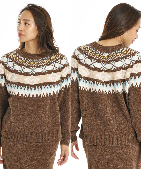 BILLABONG ウィメンズ FAIR ISLE CREW SWEATER セットアップ セーター 【2026年秋冬モデル】