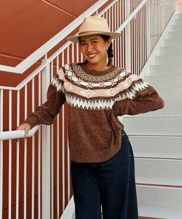 BILLABONG ウィメンズ FAIR ISLE CREW SWEATER セットアップ セーター 【2026年秋冬モデル】