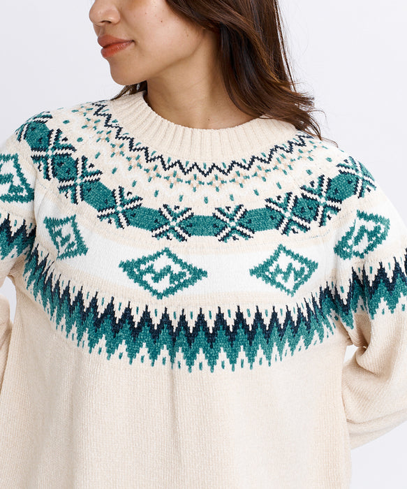 BILLABONG ウィメンズ FAIR ISLE CREW SWEATER セーター 【2026年秋冬モデル】 WCP / L