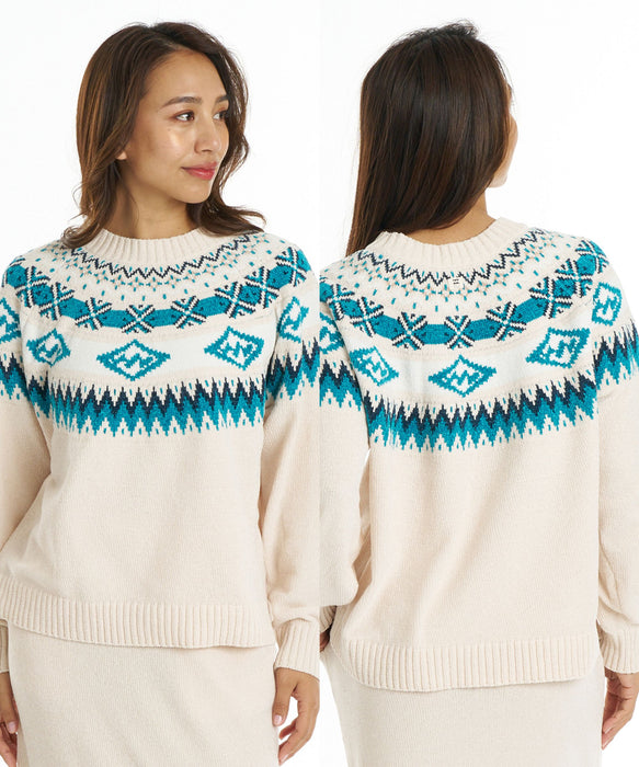 BILLABONG ウィメンズ FAIR ISLE CREW SWEATER セットアップ セーター 【2026年秋冬モデル】