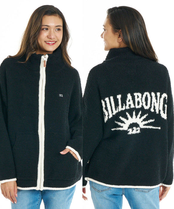 BILLABONG ウィメンズ MOKOMOKO JACQUARD ZIP CARDIGAN セーター 【2026年秋冬モデル】