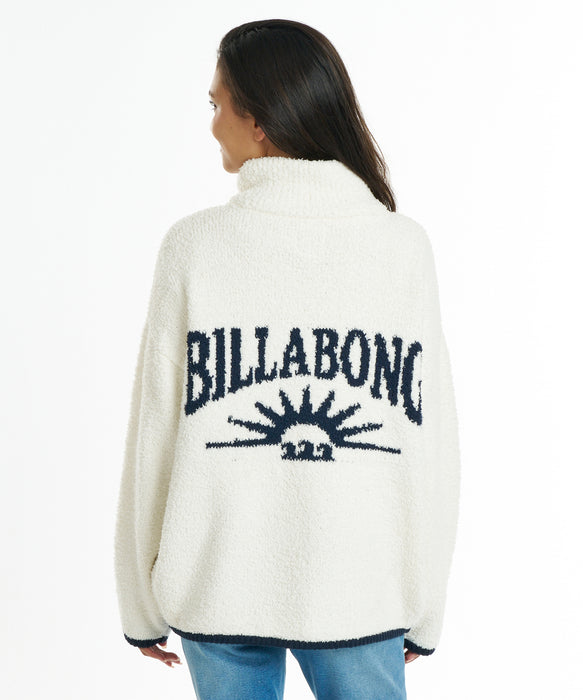 BILLABONG ウィメンズ MOKOMOKO JACQUARD ZIP CARDIGAN セーター 【2026年秋冬モデル】 WCP / M