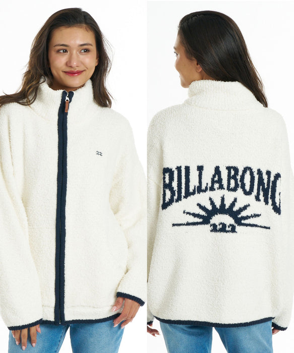 BILLABONG ウィメンズ MOKOMOKO JACQUARD ZIP CARDIGAN セーター 【2026年秋冬モデル】