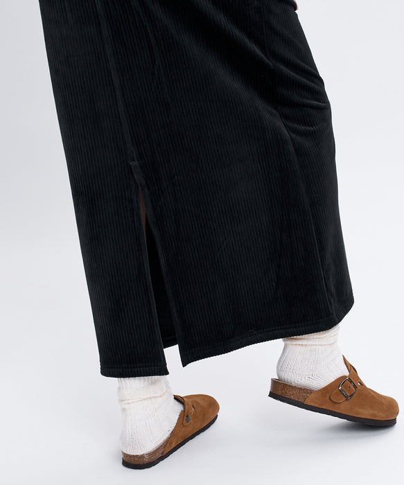BILLABONG ウィメンズ CUT VELOR LONG SKIRT スカート 【2026年秋冬モデル】 BLK / M