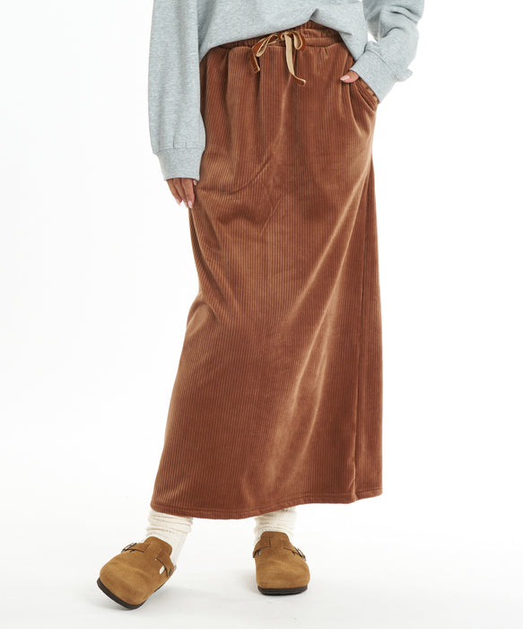 BILLABONG ウィメンズ CUT VELOR LONG SKIRT スカート 【2026年秋冬モデル】 BRST / M