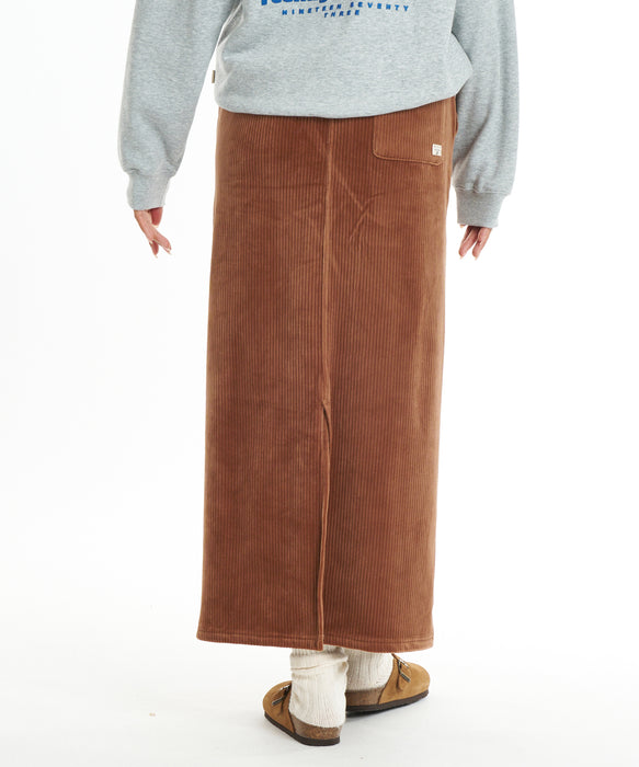 BILLABONG ウィメンズ CUT VELOR LONG SKIRT スカート 【2026年秋冬モデル】 BRST / M