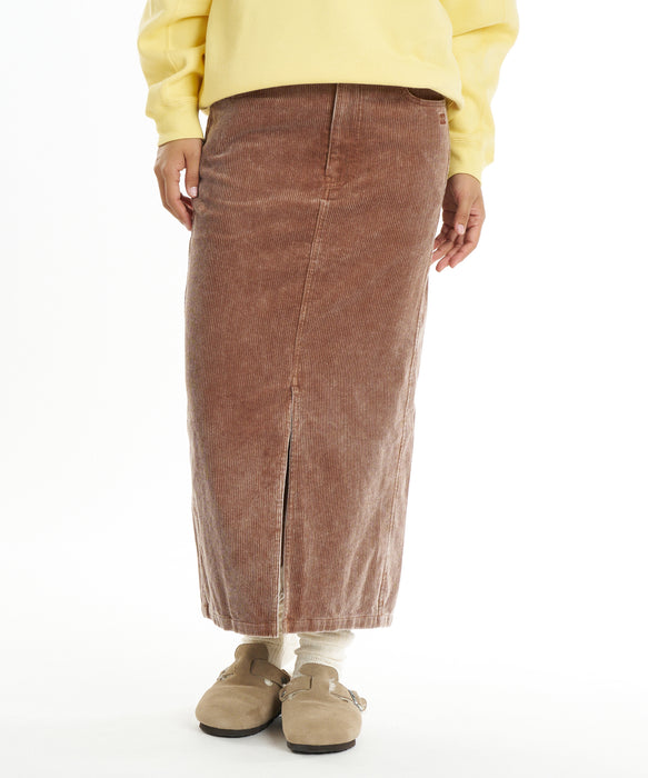 BILLABONG ウィメンズ CORDUROY LONG SKIRT スカート 【2026年秋冬モデル】 BRST / L