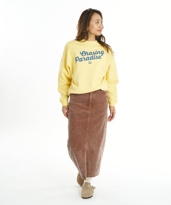 BILLABONG ウィメンズ CORDUROY LONG SKIRT スカート 【2026年秋冬モデル】 BRST / L