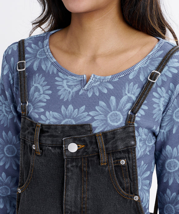 BILLABONG ウィメンズ DENIM JUMPER SKIRT スカート 【2026年秋冬モデル】 BLK / M